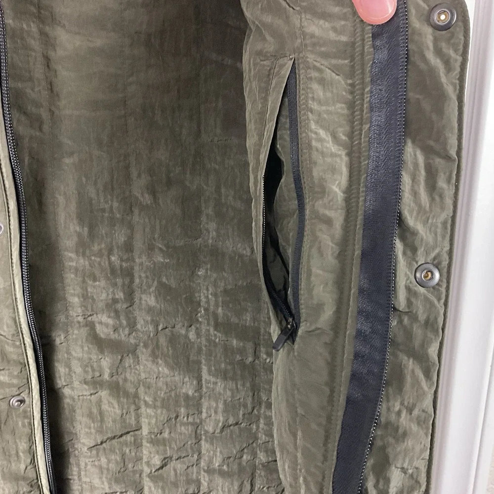 YAGYA Women's Olive Green Quilted Riding Vest Primaloft Silver Size L | Europe